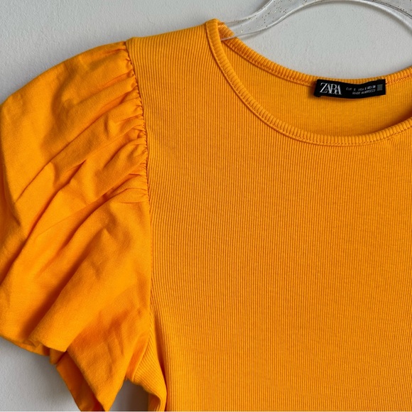 Zara Combination dress Orange color Size S - Picture 6 of 7